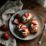 Keto Shortcake Mini Loaves on a plate