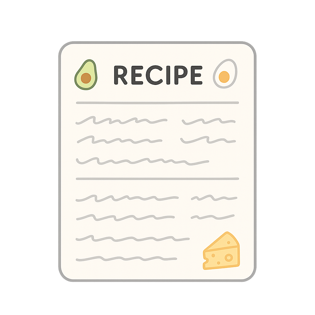 Recipe Card Illustration